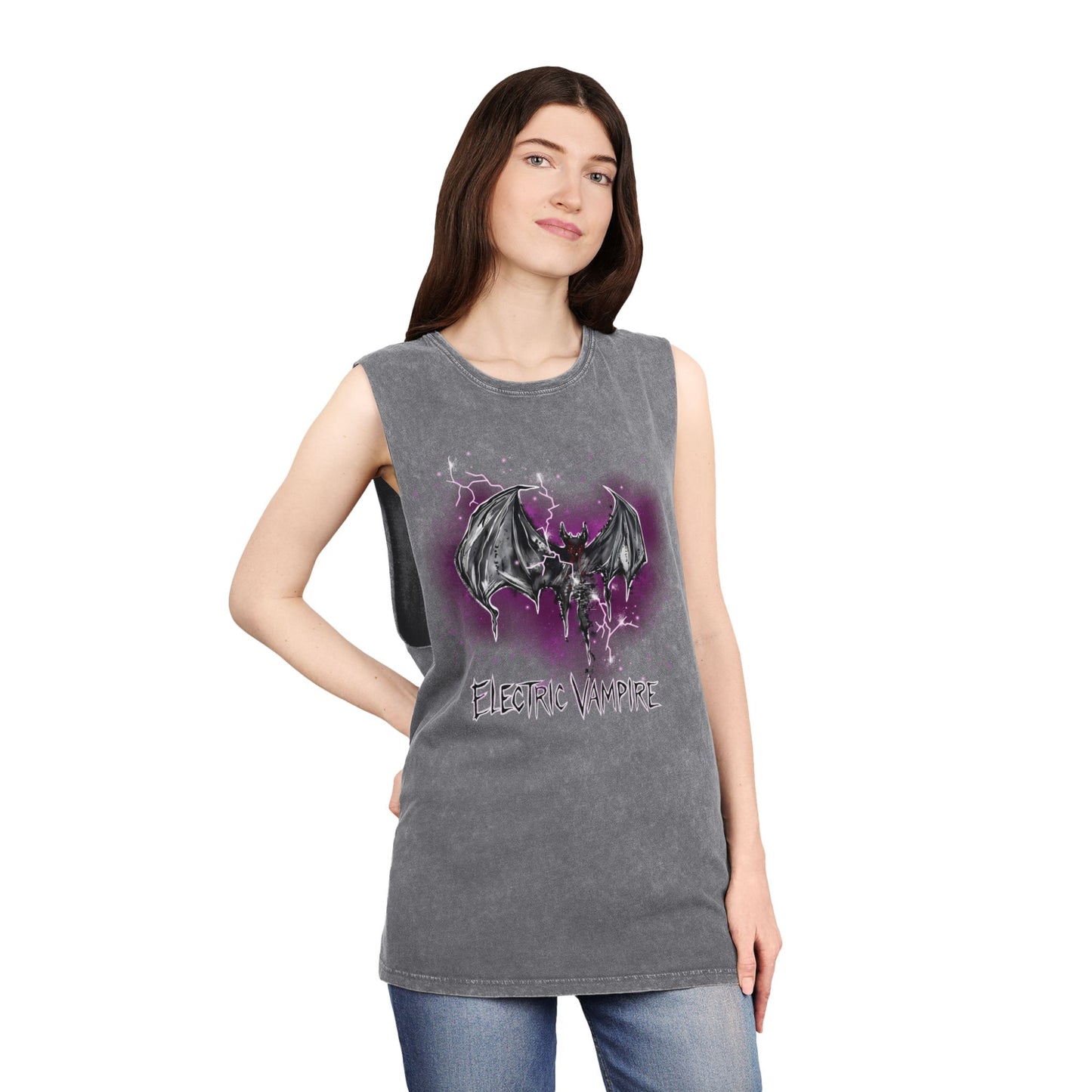 Electric Vampire Stonewash Tank Top - Limited Edition