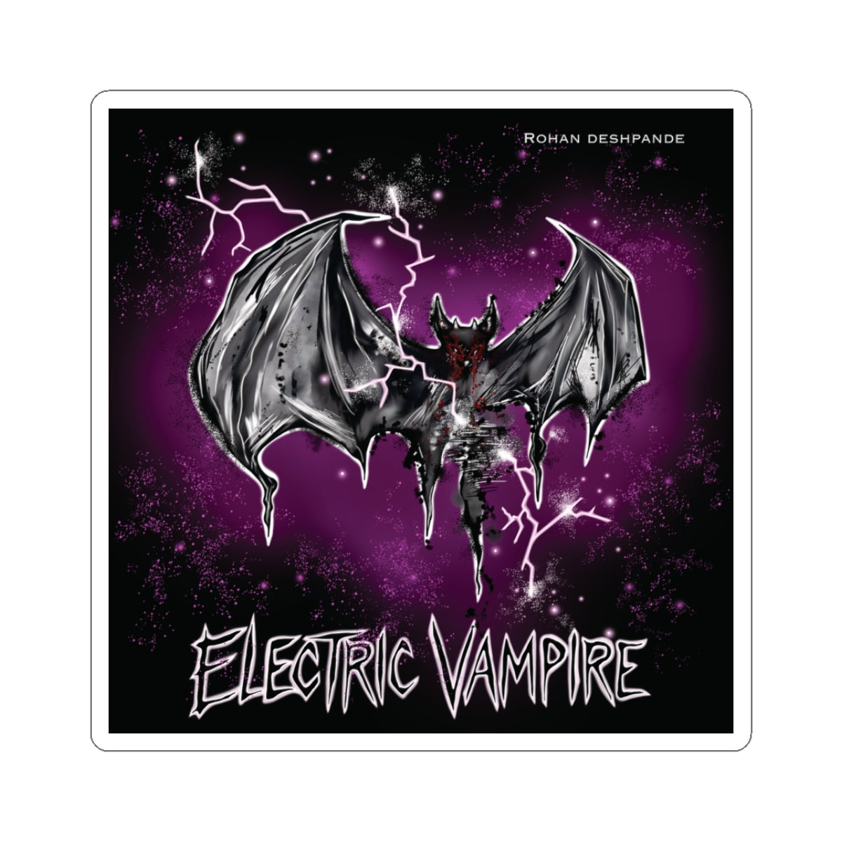 Electric Vampire Kiss-Cut Stickers